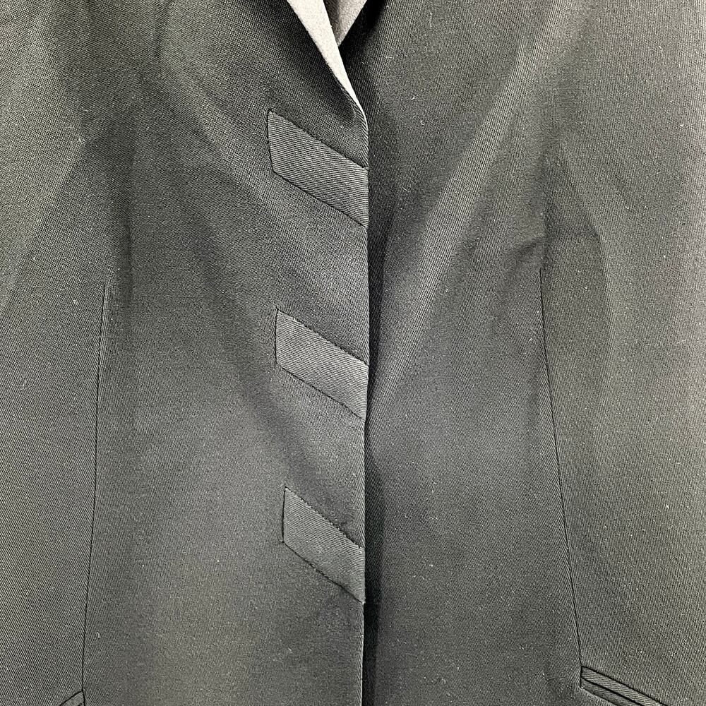 Armani Collezioni Black Military Satin Trim Lined Made in Italy Blazer 8 - Picture 4 of 11